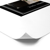Benutzerdefinierter Hochzeitsposter Poster (Ecke)