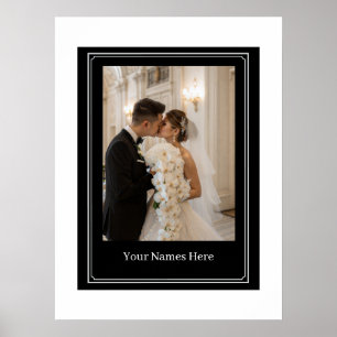 Benutzerdefinierter Hochzeitsposter Poster