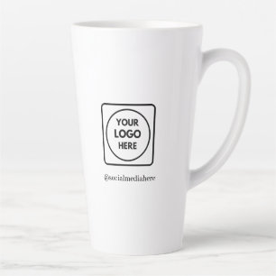 Benutzerdefinierter hoher 17oz-Logo-Latte-Mug ohne Milchtasse
