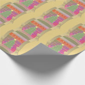 Benutzerdefinierter Holiday-Gruß, Name mit XML-Str Geschenkpapier (Ecke)