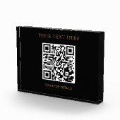 Benutzerdefinierter horizontaler Foto-Block mit QR Fotoblock (Rechts)