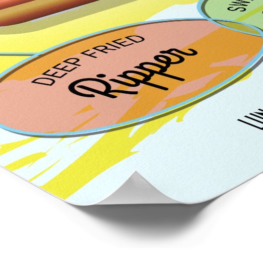 Benutzerdefinierter Hot Dog Poster (Ecke)