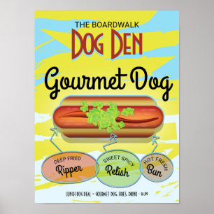 Benutzerdefinierter Hot Dog Poster