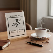 Benutzerdefinierter Hotelname WLAN-Kennwort Acrylschild