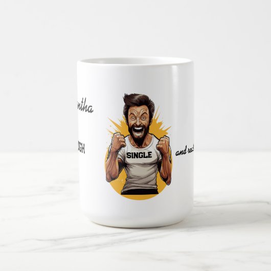 Benutzerdefinierter Hugh-Single und bereit, Tasse  (Mittel)
