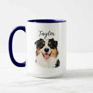 Benutzerdefinierter Hund aus Foto & Name – Persona Tasse