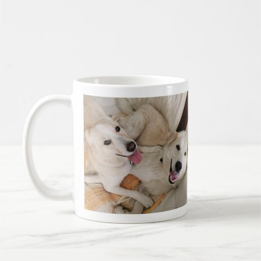 Benutzerdefinierter Hund Foto Tasse (Links)