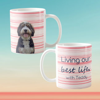 Benutzerdefinierter Hund Foto Tasse Gedämpfter Ros