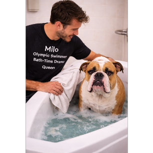 Benutzerdefinierter Hund – Olympiaschwimmer Drama T-Shirt
