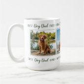Benutzerdefinierter Hund Vater FotoCollage Kaffeetasse (Links)