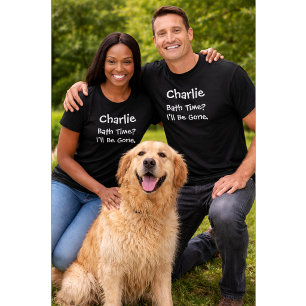 Benutzerdefinierter Hunde-Liebhaber   Badzeit Ich  T-Shirt