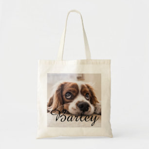 Benutzerdefinierter Hunde Name – Minimalistischer Tragetasche