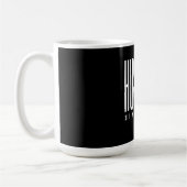 Benutzerdefinierter Husband-Text für Schwarzen Men Kaffeetasse (Links)