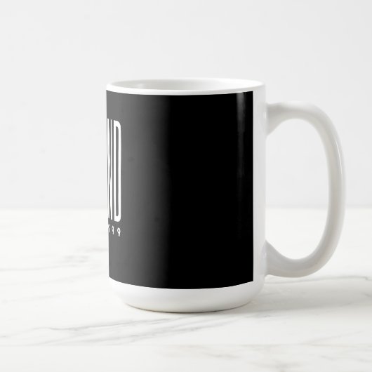 Benutzerdefinierter Husband-Text für Schwarzen Men Kaffeetasse (Rechts)