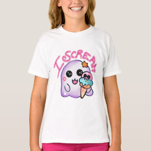Benutzerdefinierter "Ich schreie" Geist mit Eiscre T-Shirt