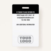 Benutzerdefinierter ID-Sicherheitsschutz QR-Foto N Ausweis (Rückseite)