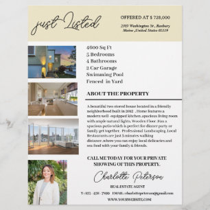 Benutzerdefinierter Immobilienmakler für neu gelis Flyer