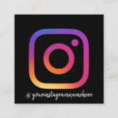 Benutzerdefinierter Influencer Fügen Sie Ihrem Fot Quadratische Visitenkarte (Vorderseite)