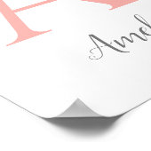 Benutzerdefinierter Initialdruck Poster (Ecke)