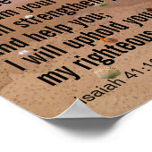 Benutzerdefinierter Inspiration Bibel Verse Beach Poster (Ecke)