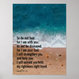 Benutzerdefinierter Inspiration Bibel Verse Beach Poster