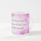 Benutzerdefinierter inspirierender rosa Orchid Mattglastasse (VorderseiteRechts)