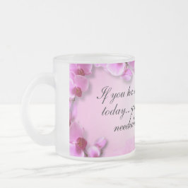 Benutzerdefinierter inspirierender rosa Orchid Mattglastasse