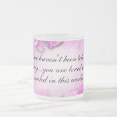 Benutzerdefinierter inspirierender rosa Orchid Mattglastasse (Mittel)