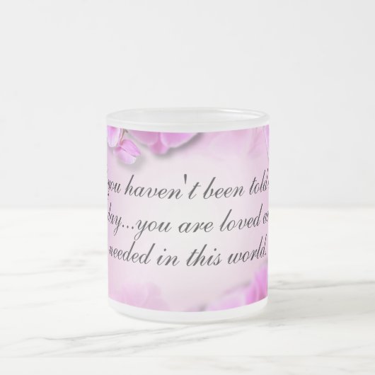 Benutzerdefinierter inspirierender rosa Orchid Mattglastasse (Mittel)