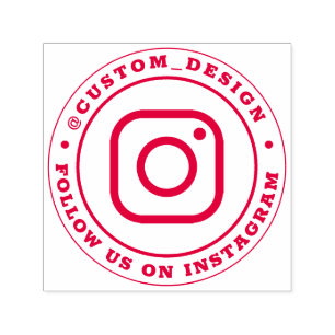 Benutzerdefinierter Instagram-Benutzername Folge Permastempel