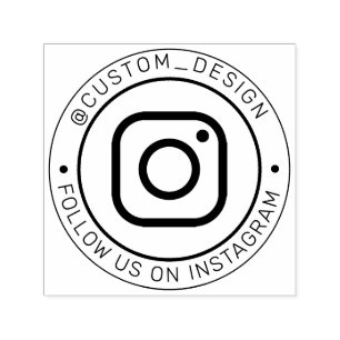 Benutzerdefinierter Instagram-Benutzername Folge Permastempel