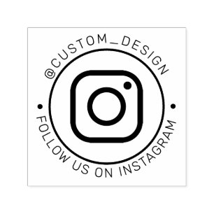 Benutzerdefinierter Instagram-Benutzername Folge Permastempel