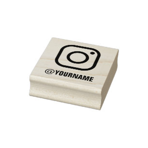 Benutzerdefinierter Instagram Name, folgen Sie mir Gummistempel
