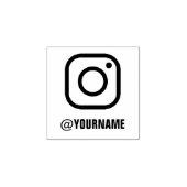 Benutzerdefinierter Instagram Name, folgen Sie mir Gummistempel (Prägung)