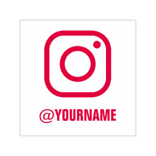 Benutzerdefinierter Instagram Name, folgen Sie mir Permastempel