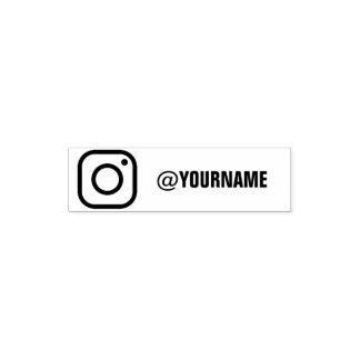 Benutzerdefinierter Instagram Name, folgen Sie mir Permastempel