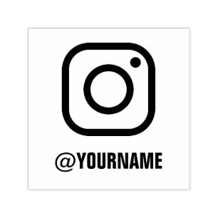 Benutzerdefinierter Instagram Name, folgen Sie mir Permastempel