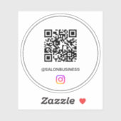 Benutzerdefinierter Instagram-QR-Code INSTAGRAM SA Aufkleber (Blatt)