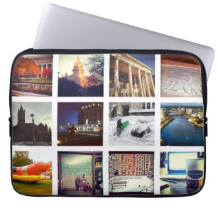 Benutzerdefinierter Instagramm-Fotocollage Laptop- Laptopschutzhülle
