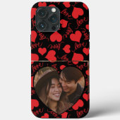 Benutzerdefinierter iPhone-Fall | Herzgestaltete L Case-Mate iPhone Hülle (Rückseite)