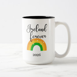 Benutzerdefinierter Irischer Becher 15 oz zweifarb Zweifarbige Tasse