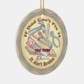 Benutzerdefinierter IT-Vater reparieren Keramik Ornament (Rechts)