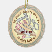 Benutzerdefinierter IT-Vater reparieren Keramik Ornament (Links)