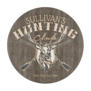 Benutzerdefinierter Jäger NAME Deh Trophy Rifle Ja Schneidebrett