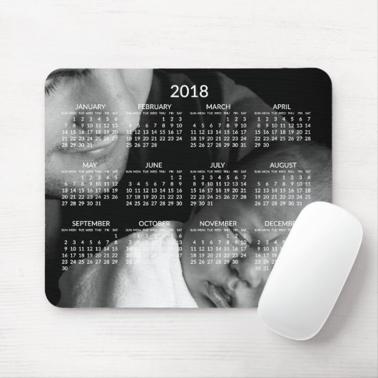Benutzerdefinierter Jahreskalender 2018 Mousepads (Mit Mouse)