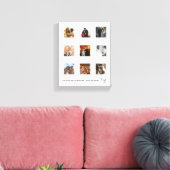 Benutzerdefinierter Jahrestag Foto Collage Frame Leinwanddruck (Insitu (Wohnzimmer))