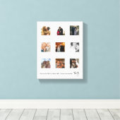 Benutzerdefinierter Jahrestag Foto Collage Frame Leinwanddruck (Insitu (Holzboden))