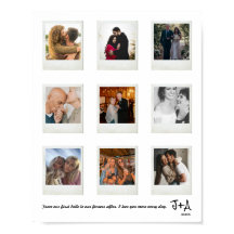 Benutzerdefinierter Jahrestag Foto Collage Frame