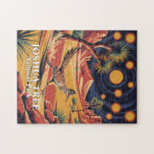 Benutzerdefinierter Joshua-Baum Lustiger Roadrunne Puzzle (Horizontal)