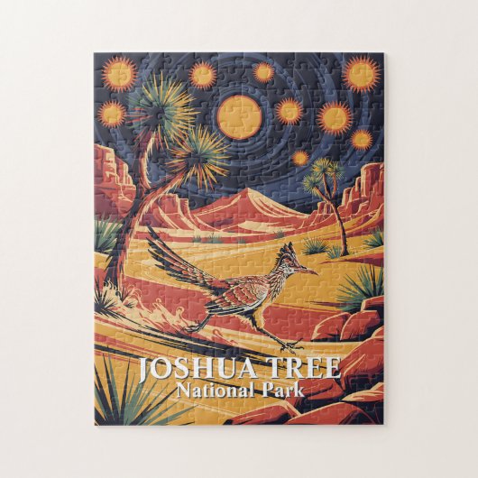 Benutzerdefinierter Joshua-Baum Lustiger Roadrunne Puzzle (Vertikal)